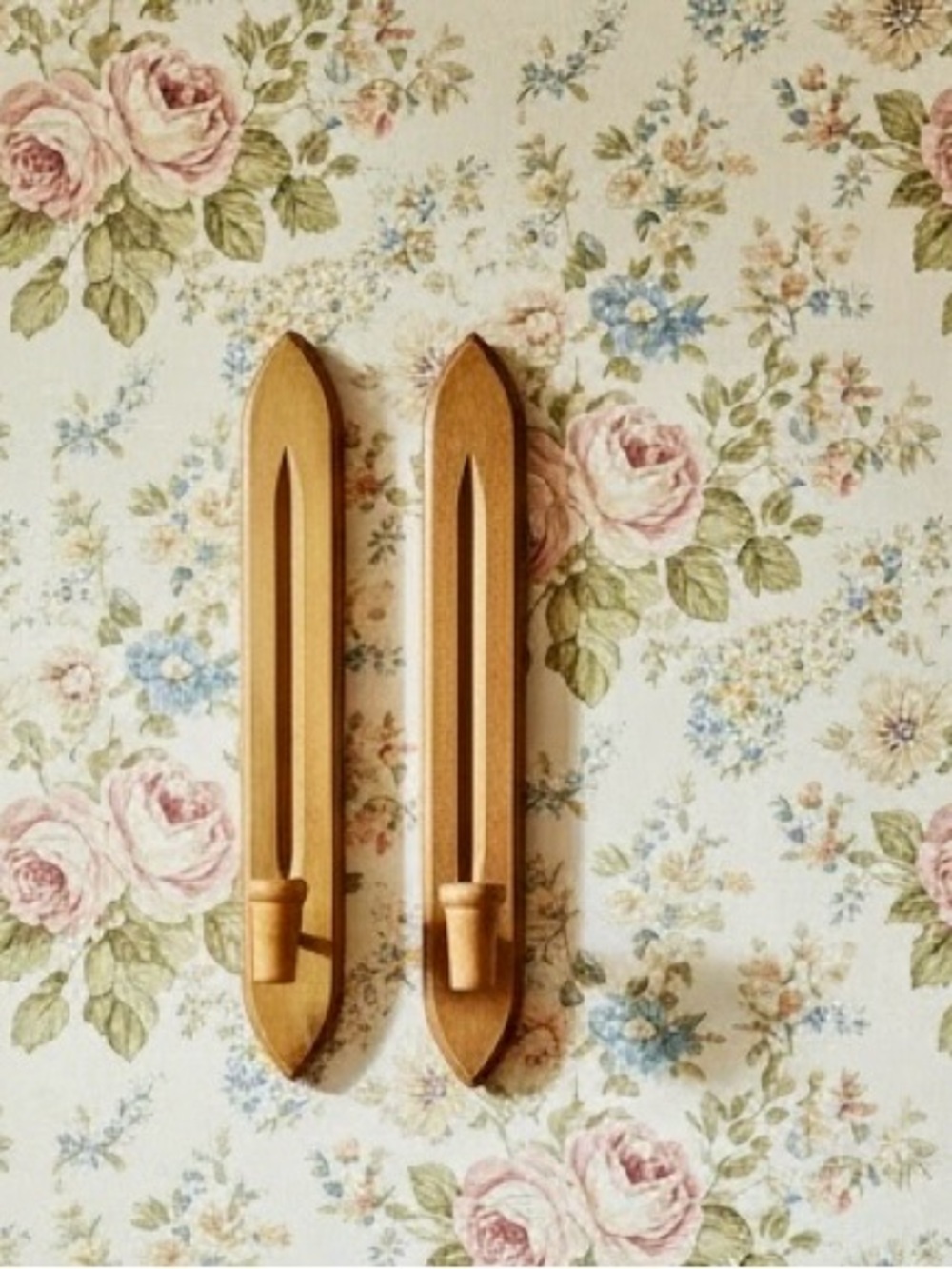 Rare Vintage Shaker Style Wood Wall Sconce Candle Holder Farmhouse Decor